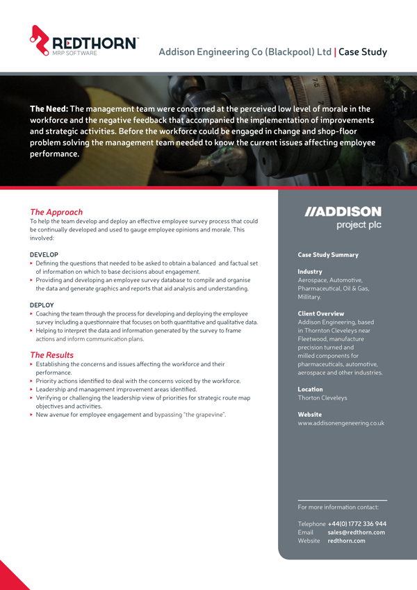 MRP Case Study