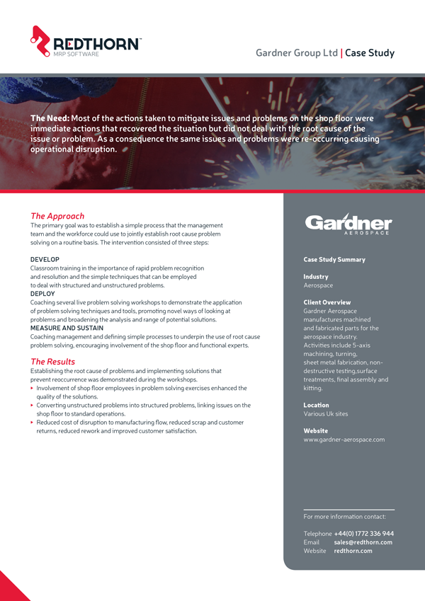 MRP Case Study